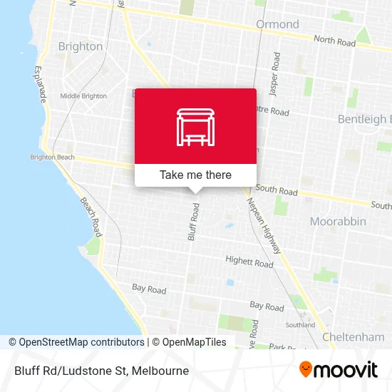 Mapa Bluff Rd/Ludstone St