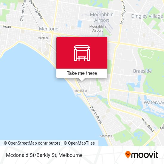 Mcdonald St/Barkly St map
