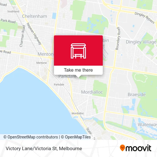 Victory Lane/Victoria St map