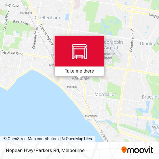 Nepean Hwy/Parkers Rd map
