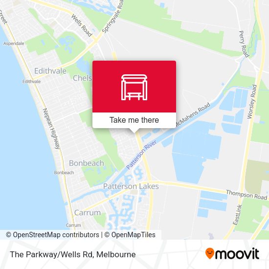 The Parkway/Wells Rd map