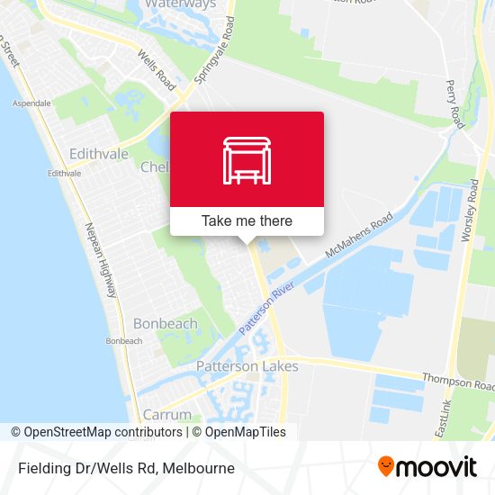 Fielding Dr/Wells Rd map