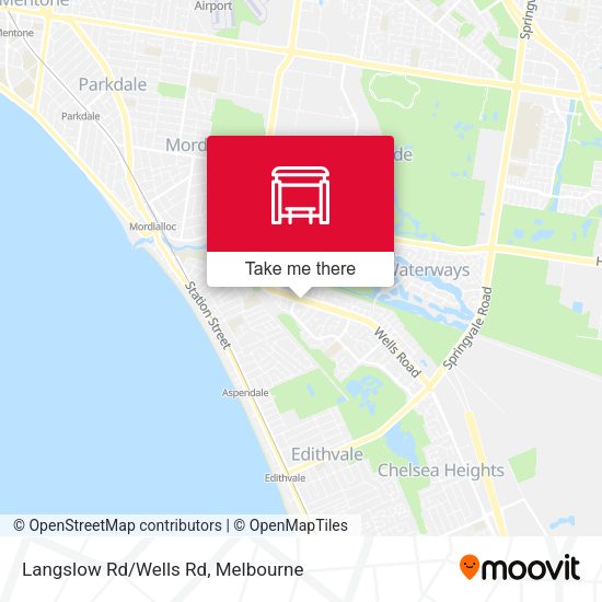 Langslow Rd/Wells Rd map