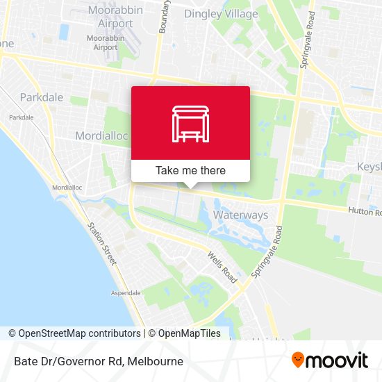 Bate Dr/Governor Rd map