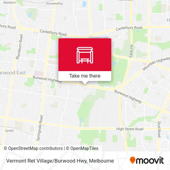 Vermont Ret Village / Burwood Hwy map