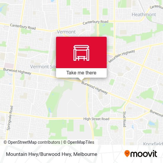 Mountain Hwy/Burwood Hwy map