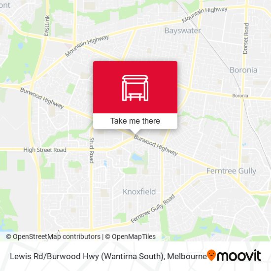 Mapa Lewis Rd / Burwood Hwy (Wantirna South)