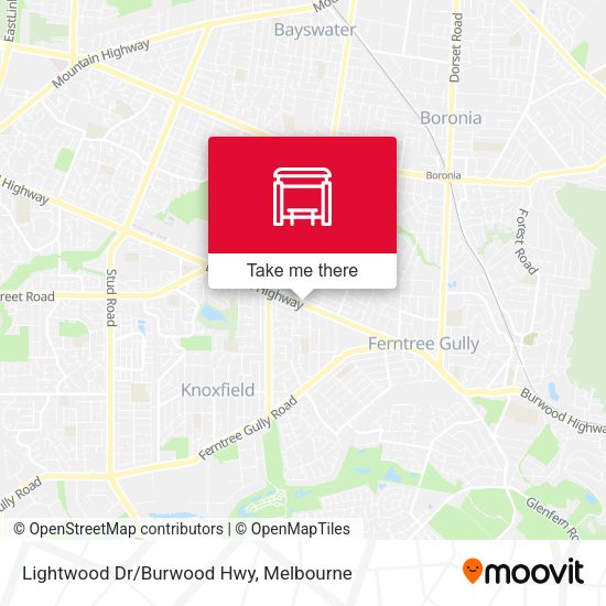 Lightwood Dr/Burwood Hwy map