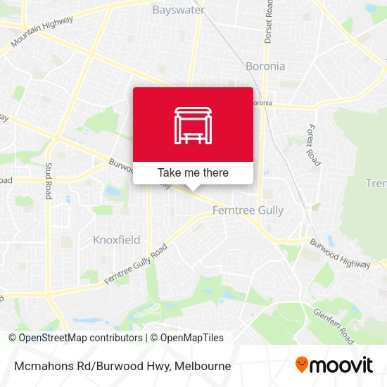 Mcmahons Rd/Burwood Hwy map