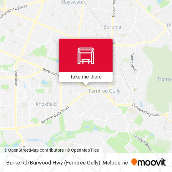 Burke Rd / Burwood Hwy (Ferntree Gully) map