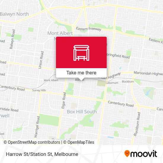 Harrow St/Station St map