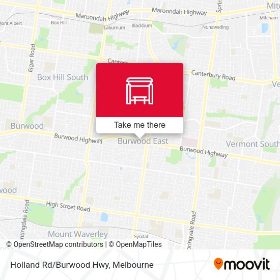 Holland Rd/Burwood Hwy map
