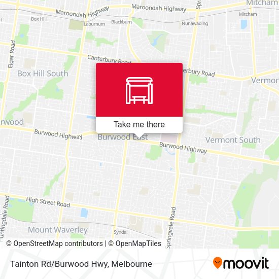 Tainton Rd/Burwood Hwy map