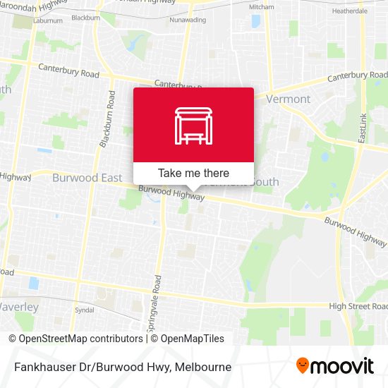 Fankhauser Dr/Burwood Hwy map