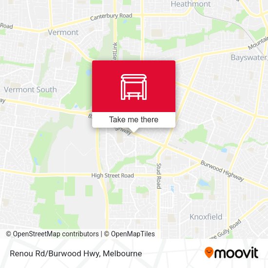 Renou Rd/Burwood Hwy map