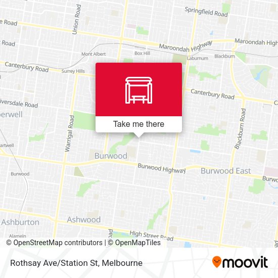 Rothsay Ave/Station St map