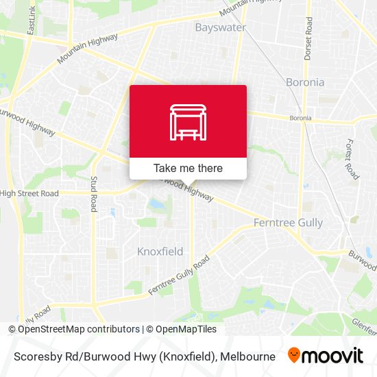 Scoresby Rd / Burwood Hwy (Knoxfield) map