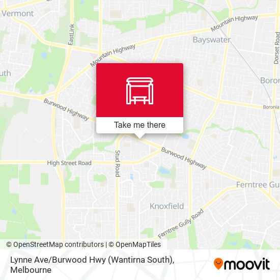 Lynne Ave / Burwood Hwy (Wantirna South) map