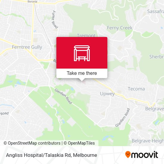 Angliss Hospital/Talaskia Rd map