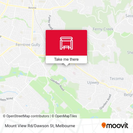 Mount View Rd/Dawson St map