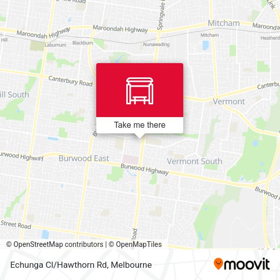 Echunga Cl/Hawthorn Rd map