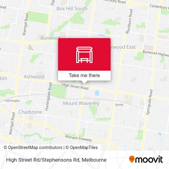 High Street Rd/Stephensons Rd map