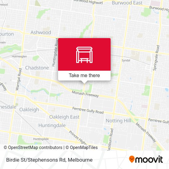 Birdie St/Stephensons Rd map