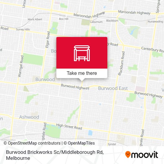 Burwood Brickworks Sc / Middleborough Rd map