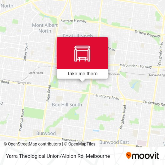 Yarra Theological Union / Albion Rd map