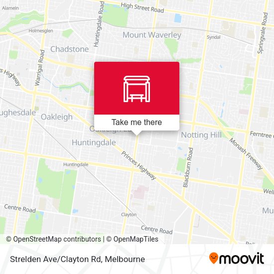 Strelden Ave/Clayton Rd map