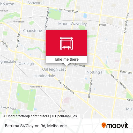 Berrima St/Clayton Rd map