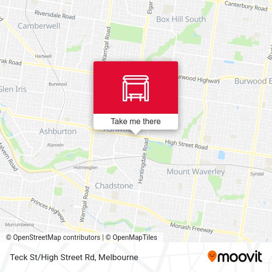 Teck St/High Street Rd map