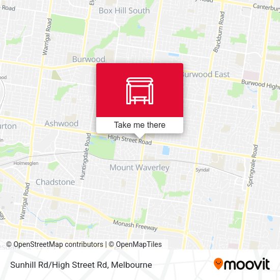 Sunhill Rd/High Street Rd map
