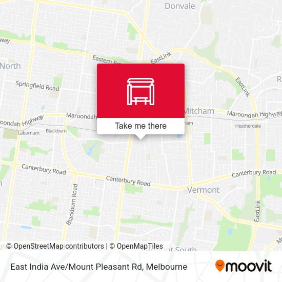 East India Ave / Mount Pleasant Rd map