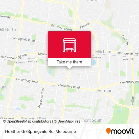 Mapa Heather Gr/Springvale Rd