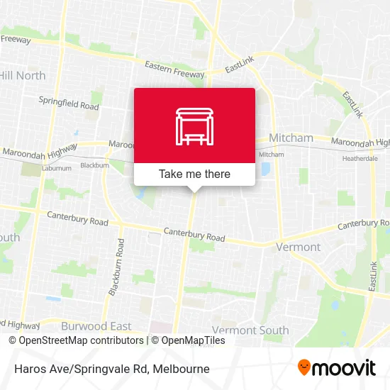 Mapa Haros Ave/Springvale Rd