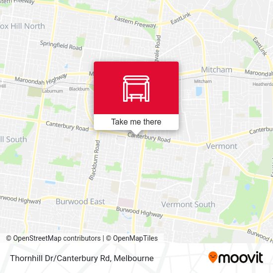 Thornhill Dr/Canterbury Rd map