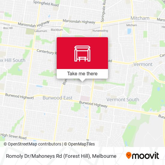 Mapa Romoly Dr / Mahoneys Rd (Forest Hill)