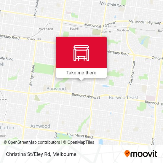 Christina St/Eley Rd map