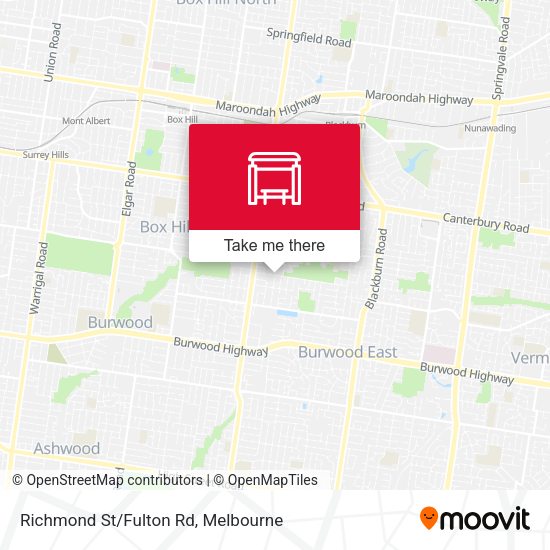 Richmond St/Fulton Rd map