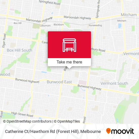 Mapa Catherine Ct / Hawthorn Rd (Forest Hill)