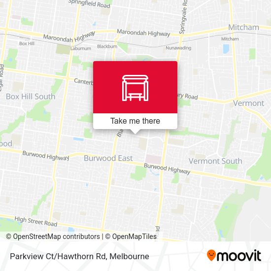 Parkview Ct/Hawthorn Rd map
