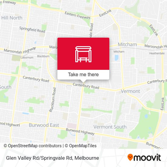 Glen Valley Rd/Springvale Rd map