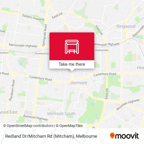 Redland Dr / Mitcham Rd map