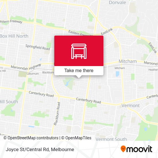 Joyce St/Central Rd map