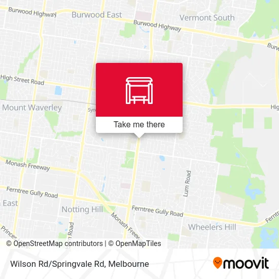 Mapa Wilson Rd/Springvale Rd