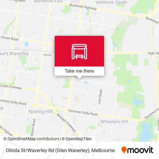 Olinda St / Waverley Rd (Glen Waverley) map