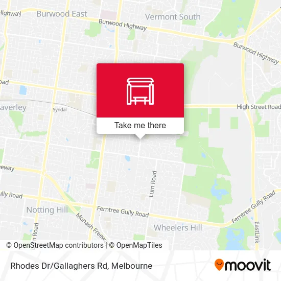 Mapa Rhodes Dr/Gallaghers Rd