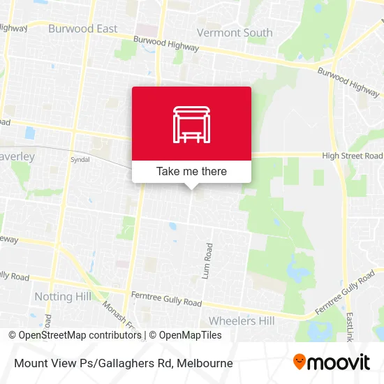 Mapa Mount View Ps/Gallaghers Rd