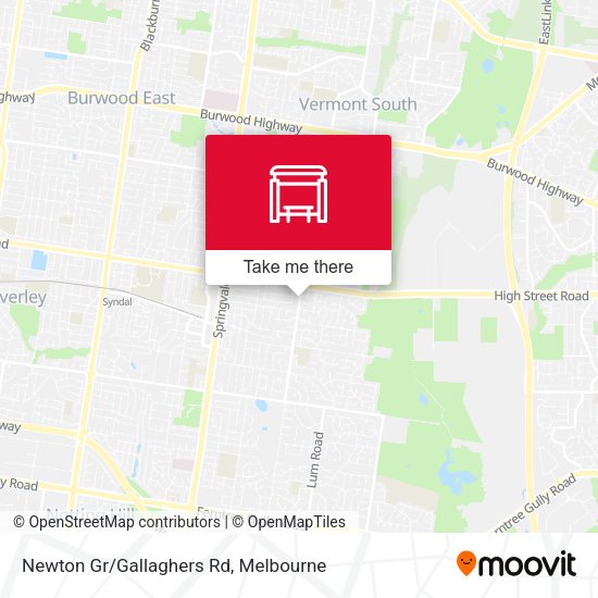 Newton Gr/Gallaghers Rd map